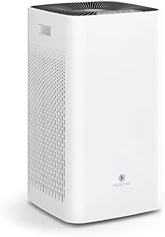 Medify MA-112 Air Purifier V3.0 with HEPA Filter | 5,948 ft² Coverage in 1hr for Smoke, Wildfires, Odors, Pollen, Pets | Quiet Removal to 0.3 Microns | White, 1-Pack by MEDIFYAIR