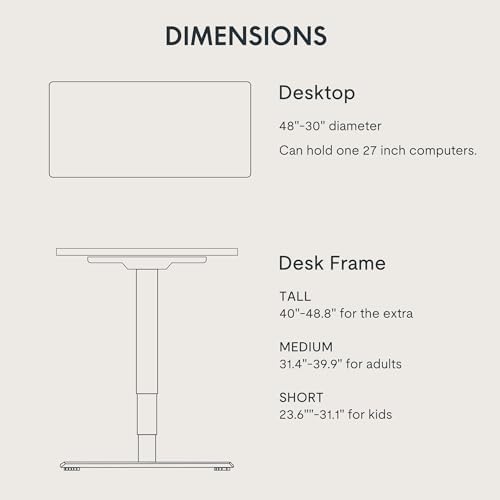 FLEXISPOT E6 3-Stage Dual Motor Electric Standing Desk 48 x 30 Sit Stand Up Desk, Holds 220 lbs, Adjustable Height w/Memory Presets, One-Piece Mahogany Desktop & White Frame, Ships in 2 Boxes - Image 6