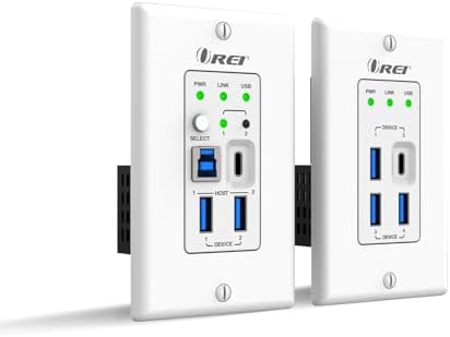 OREI USB Ethernet Extender RS-232 API Control Two-Way PoC GPIO USB 3.2 Gen1 by OREI