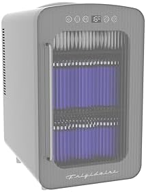 Frigidaire RETRO Mini Personal Fridge Cooler, Countertop, Holds Up to 8 BOTTLES/35 CANS/24QT, Fluted Glass Door Design, Portable for Skincare, Makeup, Car, Office, Bedroom, Dorm Room, or Cabin - Image 2