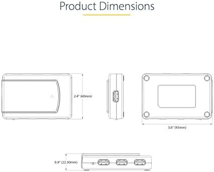 StarTech 7-Port USB-A Hub 5Gbps, 35W Powered, Wake on USB (5G7AS-USB-A-HUB) - Image 6