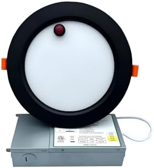E2 LIGHTING Recessed LED Light, Black, 8" Battery - Image 2