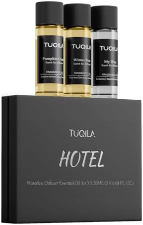 Essential Oil Set (3x20mL) Scent Aromatherapy Oils for Diffusers by Tuqila