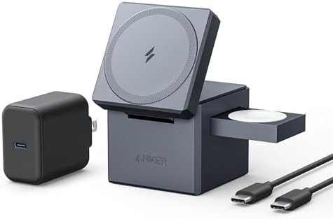 Anker 3-in-1 Cube MagSafe Compatible 15W Foldable Charging Station by Anker
