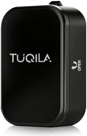 Waterless Essential Oil Diffuser Machine Plug-in/Batteries 2000Sq Ft-Black by Tuqila