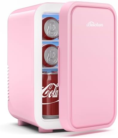 BEICHEN Mini Fridge,6 Liter / 8 Can Small Fridge for Bedroom, Car, Office by BEICHEN