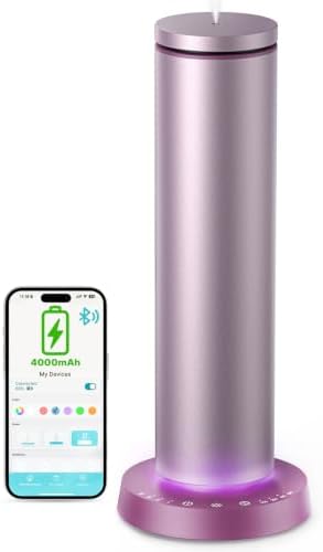 Ziweo Waterless Essential Oil Diffuser Up to 1500sq.ft, Rechargeable Tower by ZiweoWaterlessEssentialOilDiffuser