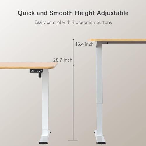 Furmax 55 Inches Electric Height Adjustable Standing Desk Home Office Desk - Image 3