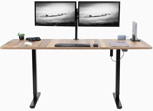 VIVO Reclaimed Wood 71 x 30 in Standing Desk, DESK-KIT-0B7P by VIVO