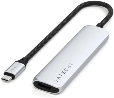 Satechi 4-in-1 USB-C Hub, 4K/60Hz HDMI, 100W PD Charging, Silver by Satechi
