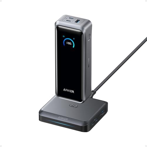 Anker Prime Power Bank, 26,250mAh 300W with Fast Charging Base by Anker