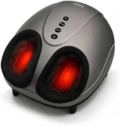 Breo Foot Massager with Heat, 360°Deep Kneading,Pain Relief by breo