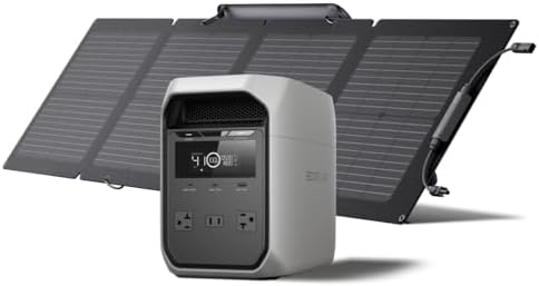 EF ECOFLOW Solar Generator Delta 3 Classic with 110W Solar Panel, 1024Wh by Unknown