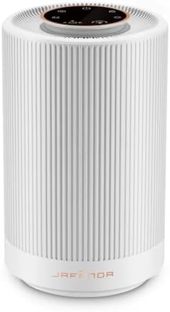 JF100 Air Purifiers for Home bedroom Coverage 450 sqft, HEPA Air Purifier with Brushless Motor, 22 dB Quiet Air cleaner for 99.97% Dust Smoke Odor Pollen Pets Hair Dander, Night Light, White by Unknown