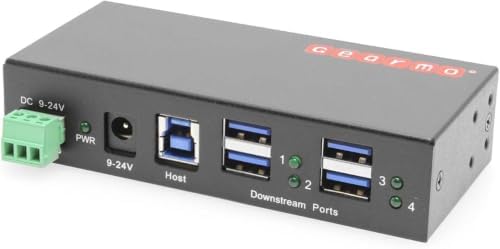 Gearmo 4 Port USB Hub, Powered USB 3.0 Hub, 24W AC Adapter (GM-HU34DW) - Image 7