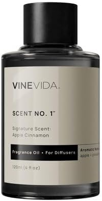 VINEVIDA [4 Fl Oz] Apple Cinnamon Fragrance Oil for Cold Air Diffusers, Fall Essential Oils for Diffuser Oil Refill & Air Freshener Room Spray by VINEVIDA