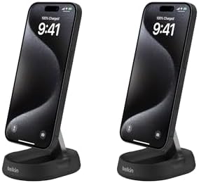 Belkin Qi2 15W Magnetic Wireless Charging Stand, Convertible (2 Pack) by Unknown