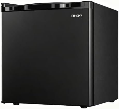 EUHOMY 1.7 Cu.Ft Mini Fridge, Compact Refrigerator for Dorm, Black by EUHOMY