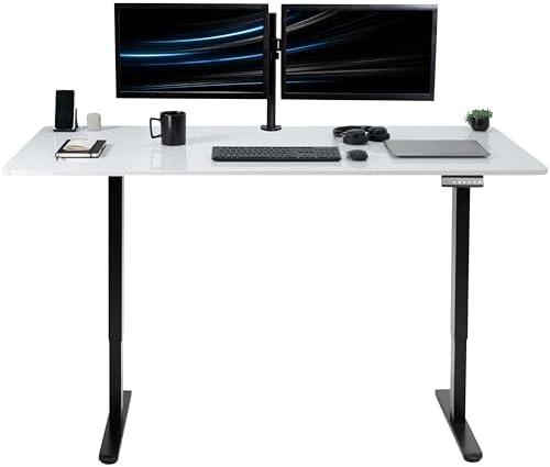 VIVO White Dry Erase 71 x 30 in Standing Desk, DESK-KIT-E2B7WE by VIVO