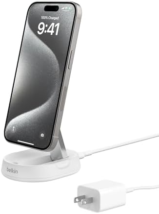Belkin Qi2 15W Magnetic Wireless Charging Stand, Convertible Fast by Unknown