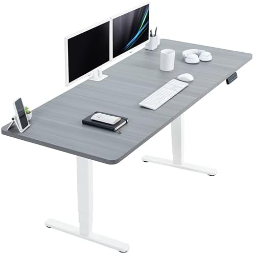 VIVO Dark Gray 71 x 30 in Standing Desk, DESK-KIT-2W7G by VIVO