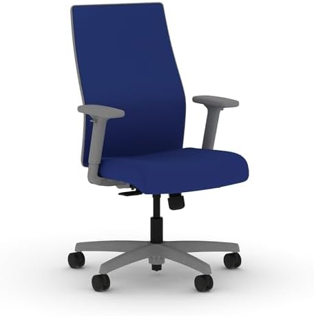 HON Ignition 2.0 Ergonomic Office Chair, Lumbar Support, Desk Chair, Cobalt by HON