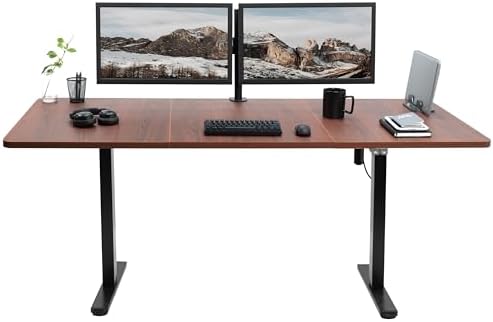 VIVO Dark Walnut 71 x 30 in Standing Desk, DESK-KIT-0B7D by VIVO