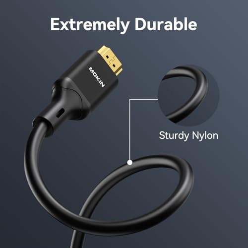 MOKiN HDMI Cable, 3.94ft, 4K@60Hz, High-Speed 4K HDMI 2.0 Cord (18Gbps), 2160p, 48 bit, Compatible with TV/PS7/Xbox/Roku - Image 5