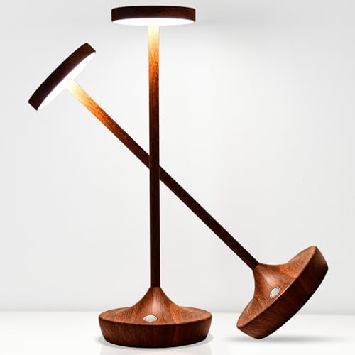 2 Pack Cordless Table Lamps, Rechargeable 6000mAh, 72H Runtime, Waterproof by WelcometoWilldoak