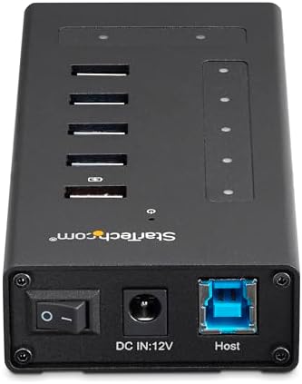 StarTech.com 7 Port USB C Hub - USB Type-C to 2x USB-C/5x USB-A - Commercial Metal USB 3.0 - SuperSpeed USB 3.0 (5Gbps) - BC 1.2 Fast Charge - 5 x usb-a, 2 x usb-c (HB30C5A2CST) - Image 5