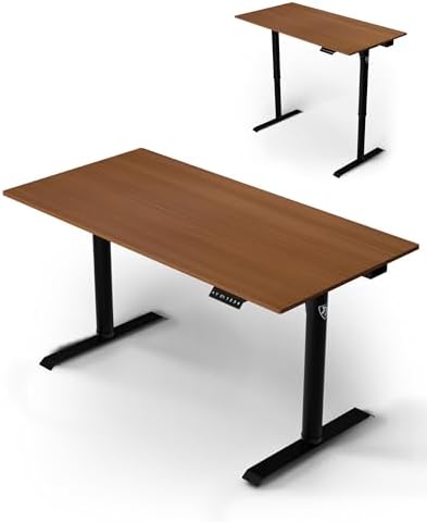 Arozzi Arena Nordico Electric Standing Desk Dark Walnut by Arozzi