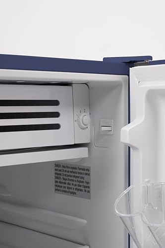 Frigidaire Mini Refrigerator, Compact Freezer Compartment, Adjustable Thermostat Control, Reversible Door, Contemporary Series, 4.5 cu ft, Blue - Image 6