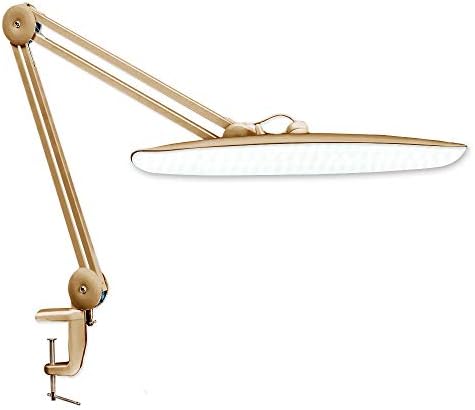 20-Inch LED Desk Lamp with Clamp, 24W 2200LM, Gold - Image 5