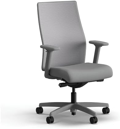 HON Ignition 2.0 Ergonomic Office Chair, Lumbar Support, Office Desk, Frost by HON