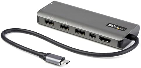 StarTech 6-in-1 USB-C Mini Dock with HDMI or Mini DisplayPort 4K 60Hz, 85W by StarTech