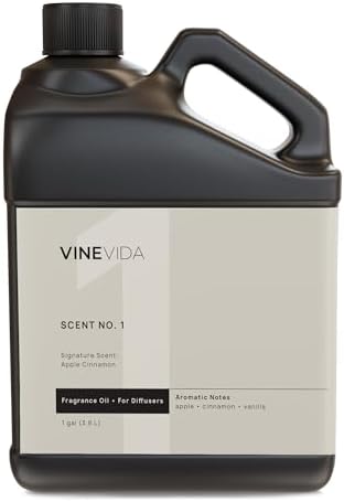 VINEVIDA [128 Fl Oz] Apple Cinnamon Fragrance Oil for Cold Air Diffusers, Essential Oils for Diffuser Oil Refill & Air Freshener Room Spray by VINEVIDA