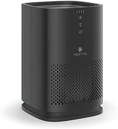 Medify MA-14 Air Purifier with HEPA Filter | 470 ft² per Hour for Smoke, Odors, Pollen, Pets | Removal to 0.3 Microns | Black, 1-Pack by MEDIFYAIR