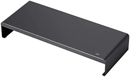 Monoprice Metal Multimedia Desktop Stand- 7.9 x 19.3 Inches - Black | Raised 3.2 Inches, Monitor Stand & Riser, Laptop Stand - WorkstreamCollection by Monoprice