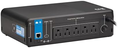 Eaton Tripp Lite BC850RNC 850VA Small UPS 450W 5 Outlets 5ft Extension Cord by TrippLite