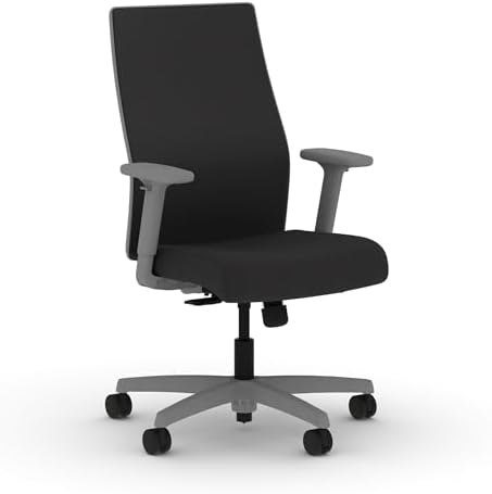 HON Ignition 2.0 Ergonomic Office Chair, Lumbar Support, Onyx by HON