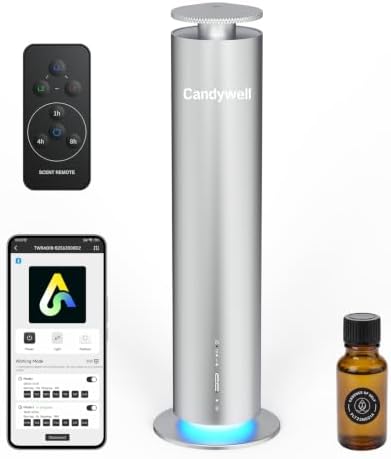 Smart Waterless Diffuser, Essential Oil Diffuser for Large Room by Candywell