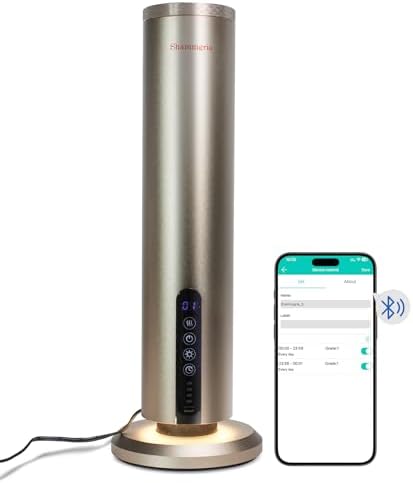 Waterless Hotel Scent Diffuser Waterless Essential Oil Aromatherapy Diffuser with Timer, 1500 Sq Ft Coverage Fit for Home, Office, Large Space, Bedroom & Spa-Champagne by Unknown