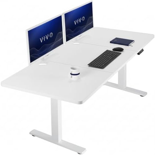 VIVO White 71 x 30 in Standing Desk, DESK-KIT-1W7W by VIVO
