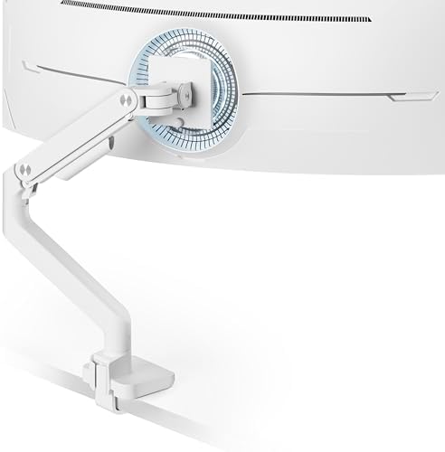ARES WING Ultrawide Monitor Arm for 17 to 49 Inch and 44 Lbs Screen, White by ARESWING