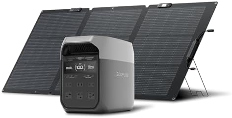 EF ECOFLOW Solar Generator Delta 3 with 160W Solar Panel, 1024Wh 1800W by Unknown