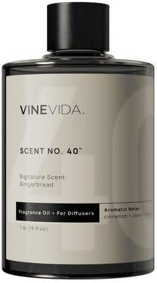 VINEVIDA [16 Fl Oz] Gingerbread Fragrance Oil for Cold Air Diffusers, Essential Oils for Diffuser Oil Refill & Air Freshener Room Spray by VINEVIDA