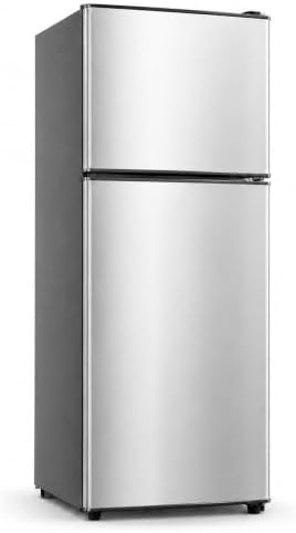 6.5 Cu.Ft Mini Fridge with Freezer, 2-Door Compact Refrigerator for Dorm/Office/Bedroom, Energy Efficient & Quiet, Black by WINRIZZ