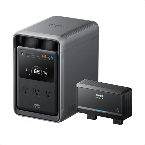 Anker SOLIX S2000 Portable Power Station and Alternator Charger, 2,010Wh by Anker