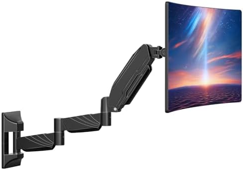 Extra Long Arm Monitor Wall Mount for Max 32" Single Wall Mount by ERGOFOCUS