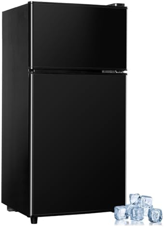 Mini Fridge with Freezer, 3.2 cuft Small Refrigerator, Compact Refrigerator by CucinaMagica